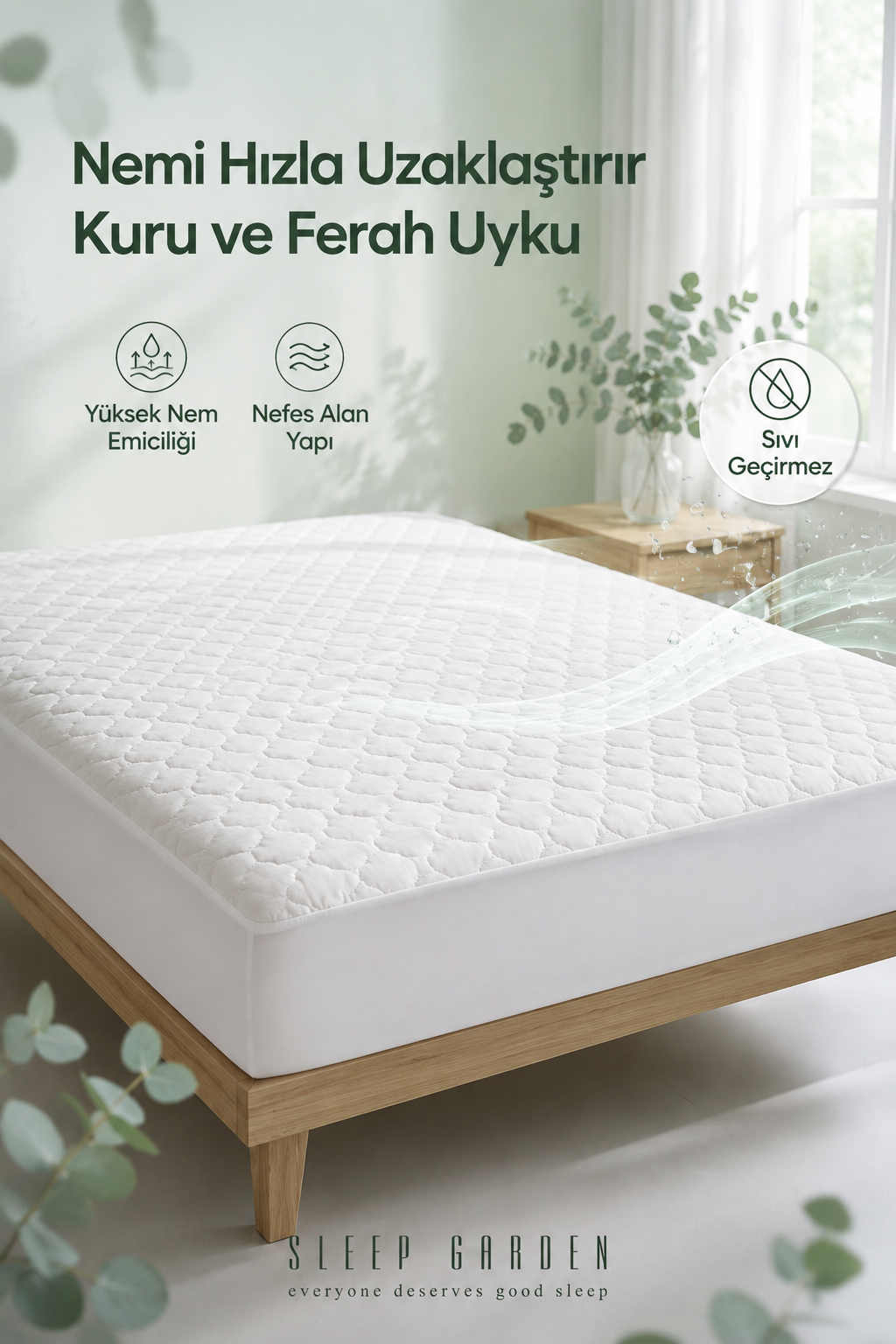 Sleep Garden Natura Collection Fitted Sıvı Geçirmez Alez Sleep Garden Natura Collection Fitted Sıvı Geçirmez Alez Tela Çantalı - Sleep Garden'da yüksek kaliteli alez çeşitleri arasından Natura Collection serisi ile tanışın. Yatağınızı korurken konforu da yaşayın. Detaylar için sleepgarden.com.tr'ye göz atın.Sleep Garden