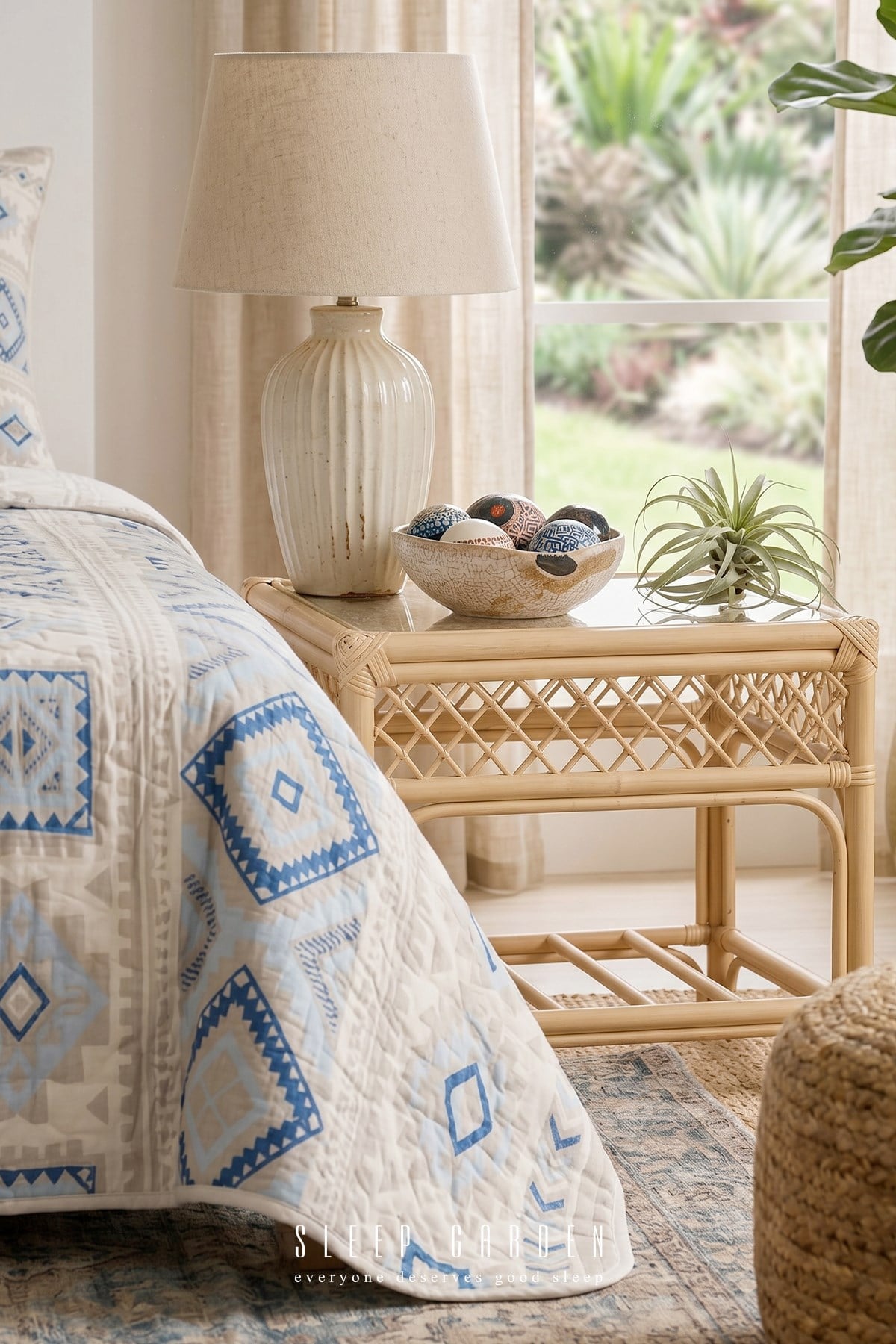 Sleep Garden Novaline Kapitoneli Modern Etnik Desen Yatak Örtüsü Seti Sleep Garden Novaline Kapitoneli Modern Etnik Desen Yatak Örtüsü Seti Sleep Garden