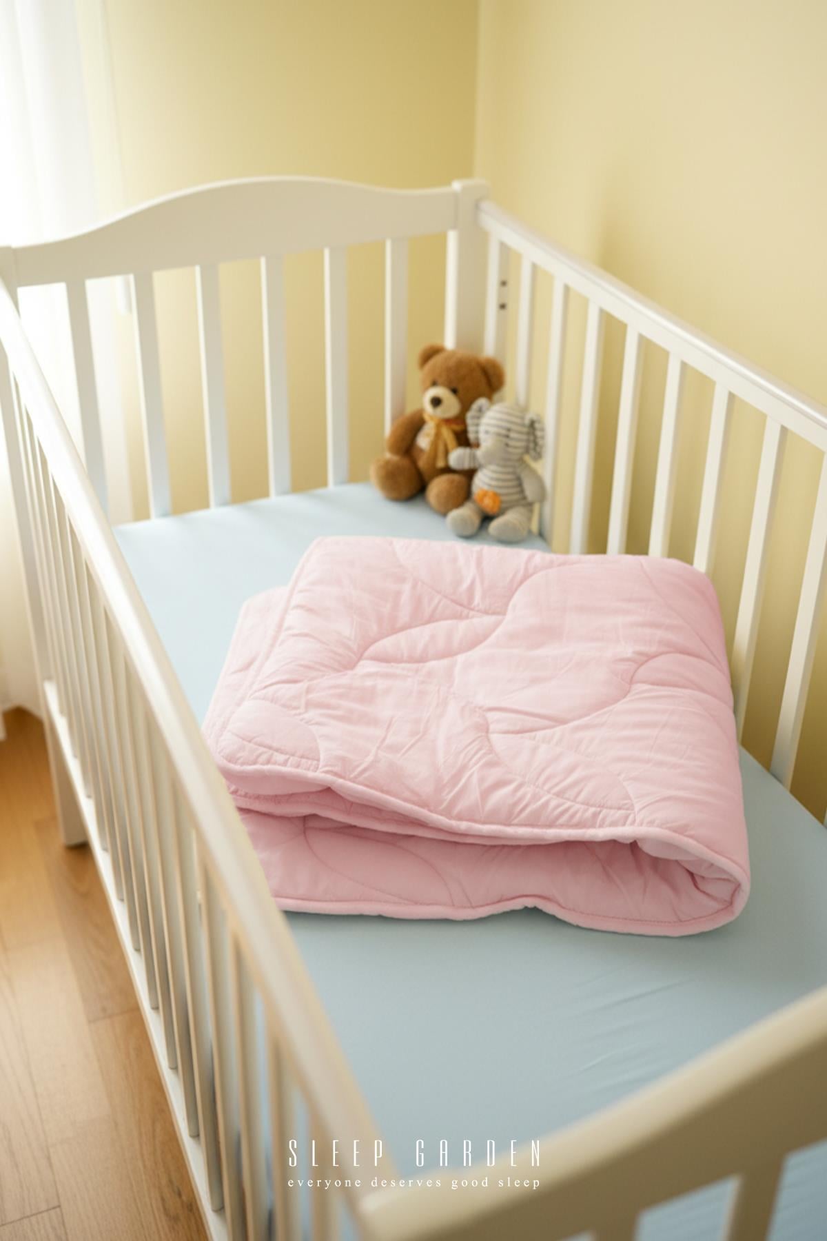 Sleep Garden Ranforce Anti-bakteriyel Pamuk Bebek Yorgan Pembe 95x145Sleep Garden