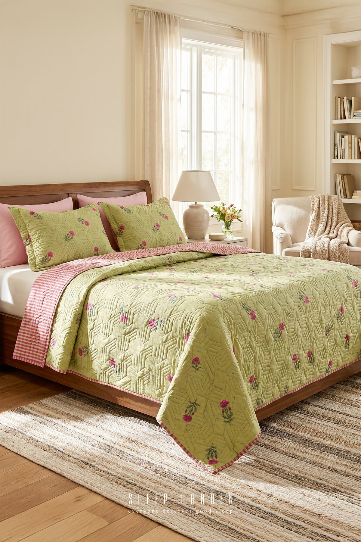 Sleep Garden Rozarin Kapitoneli Desenli Şık Yatak Örtüsü Seti Sleep Garden Rozarin Kapitoneli Desenli Şık Yatak Örtüsü Seti Sleep Garden
