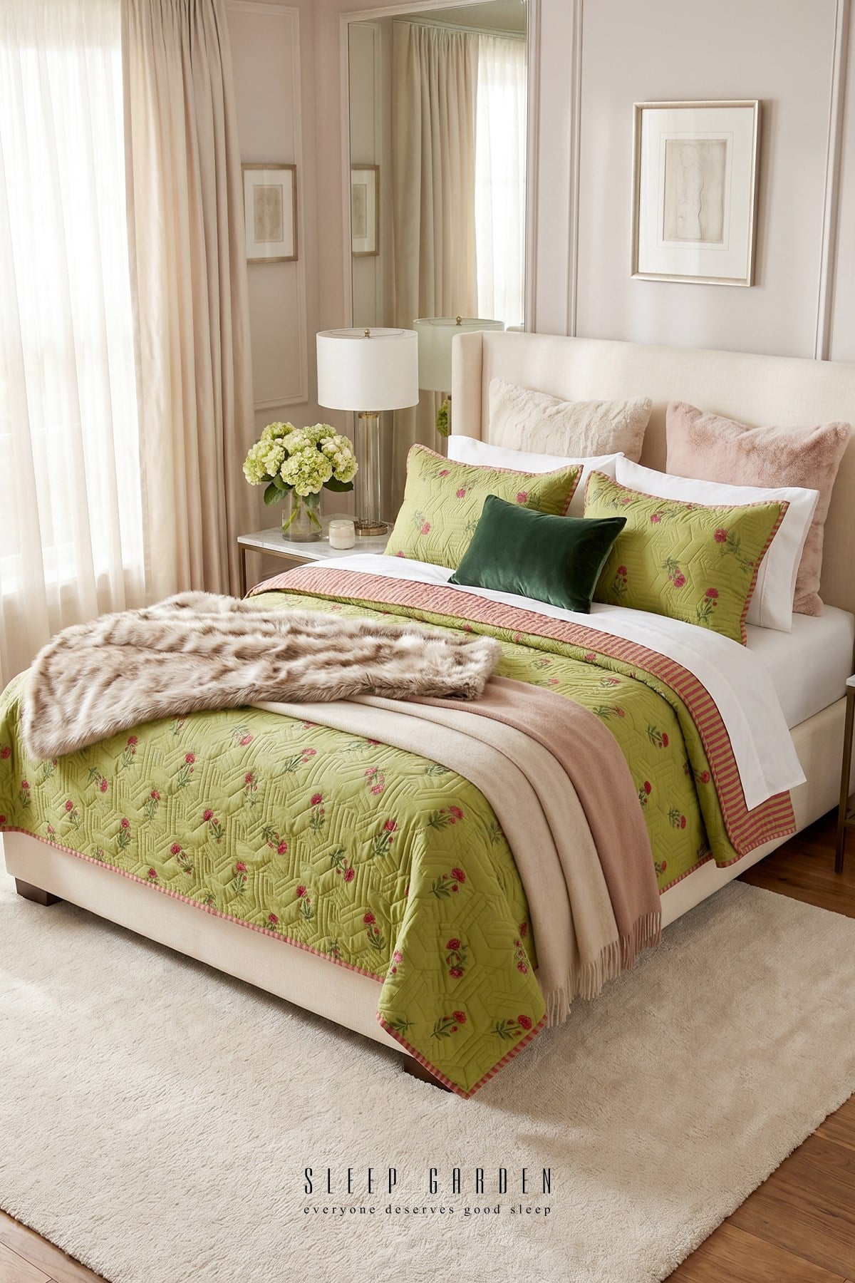 Sleep Garden Rozarin Kapitoneli Desenli Şık Yatak Örtüsü Seti Sleep Garden Rozarin Kapitoneli Desenli Şık Yatak Örtüsü Seti Sleep Garden