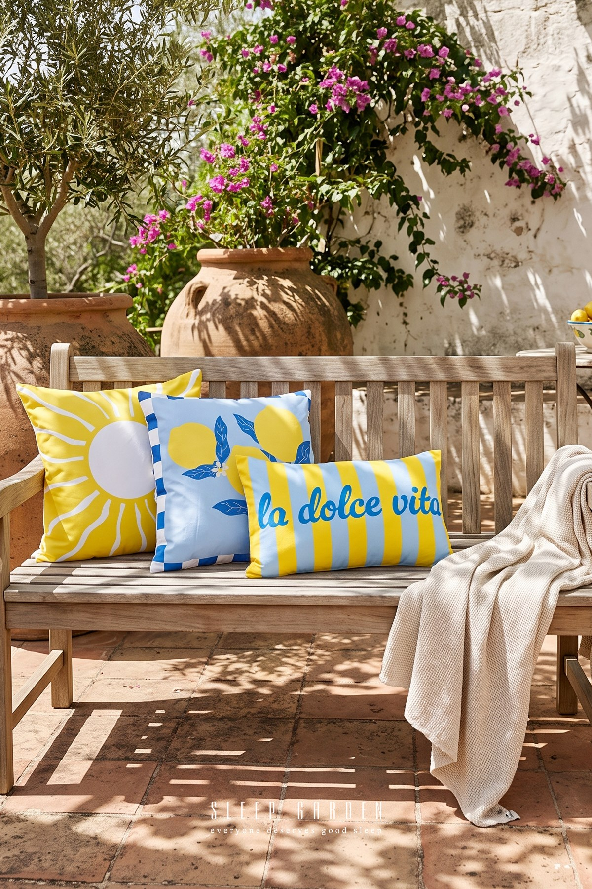 Sleep Garden Yaz Esintisi Dekoratif Kırlent Kılıfı | Modern Ev Dekoru 3'lü SetSleep Garden