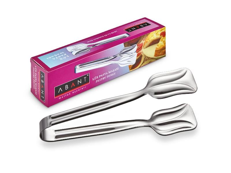Alezy Çelik 304 Pasta Maşası 22 cm | ID3905