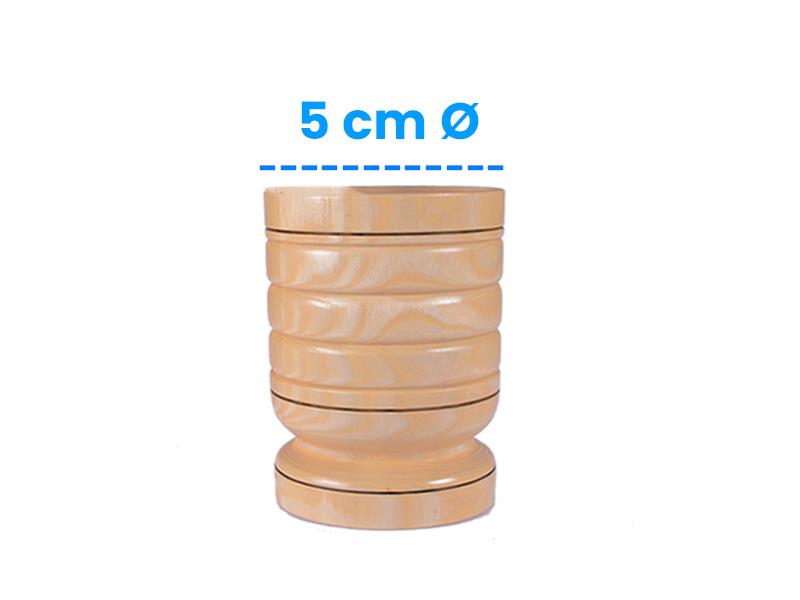 Havan Sarımsak, Baharat vb Ezici - Ahşap Havan Küçük Boy Çap 5cm | ID4623