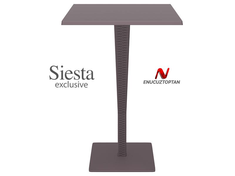 Siesta 888 Riva Rattan Bar Masası 70x70cm | ID1080