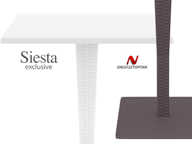 Siesta 888 Riva Rattan Bar Masası 70x70cm | ID1080