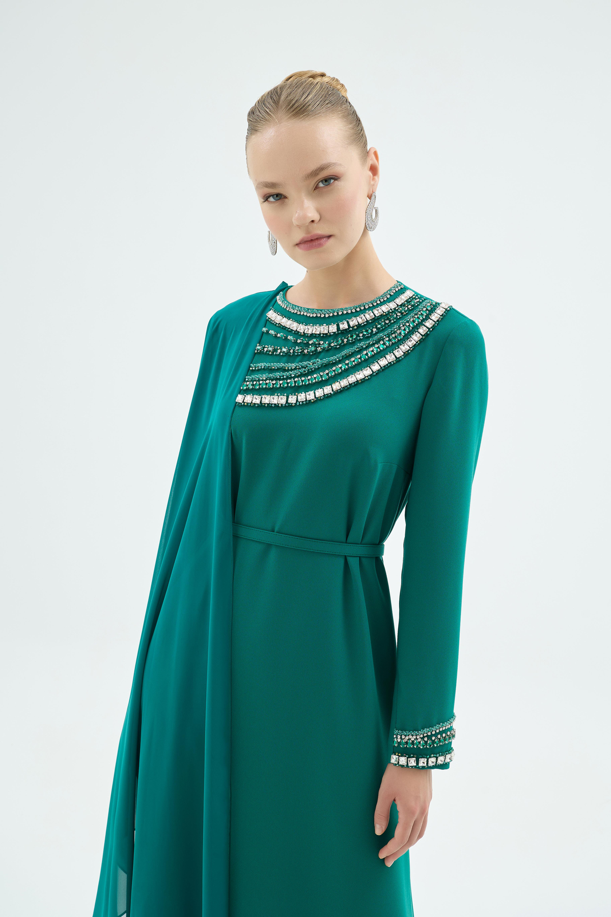 30024 PAİS ELBİSE Zümrüt-SD261061030024