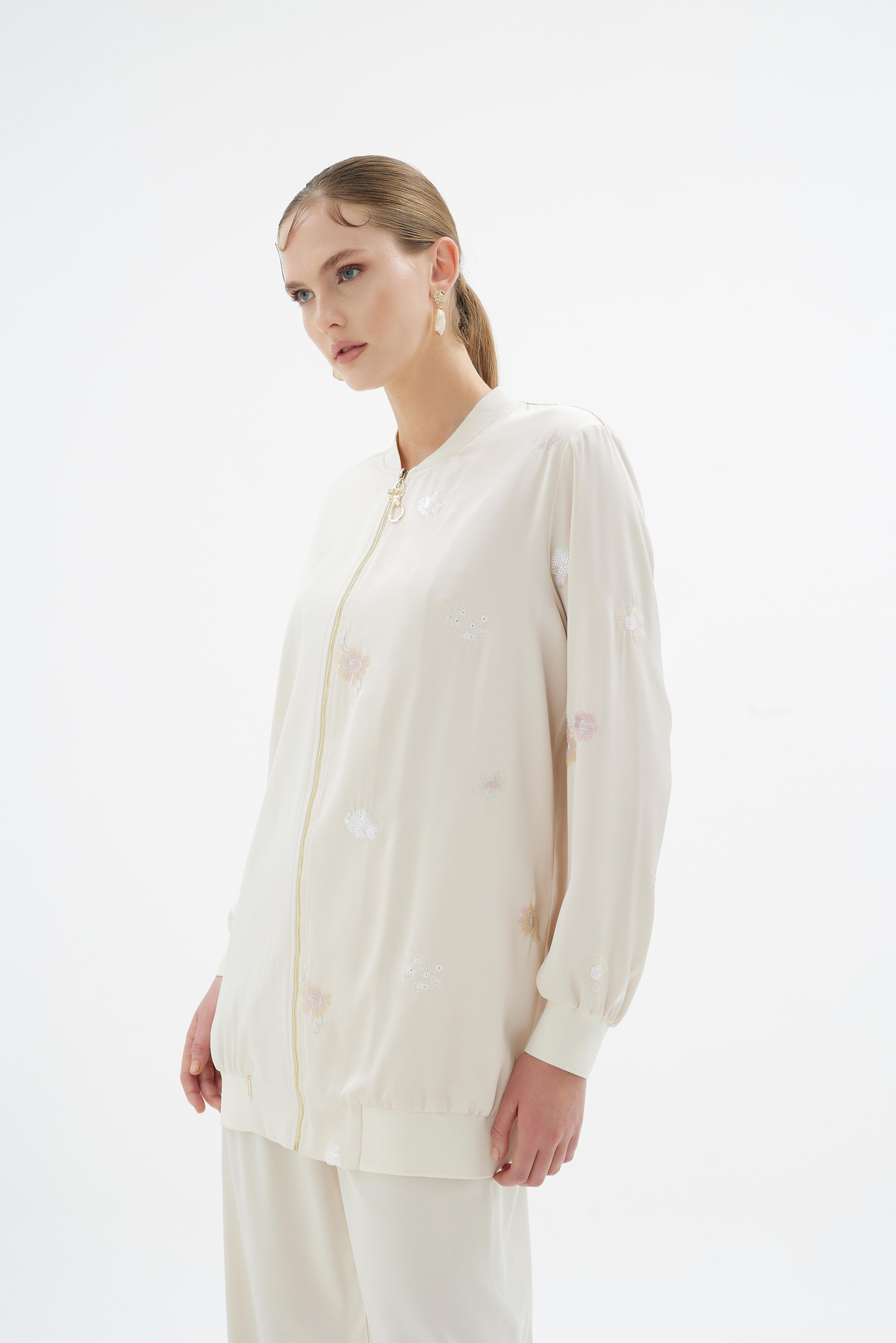 Blume Ceket Krem
