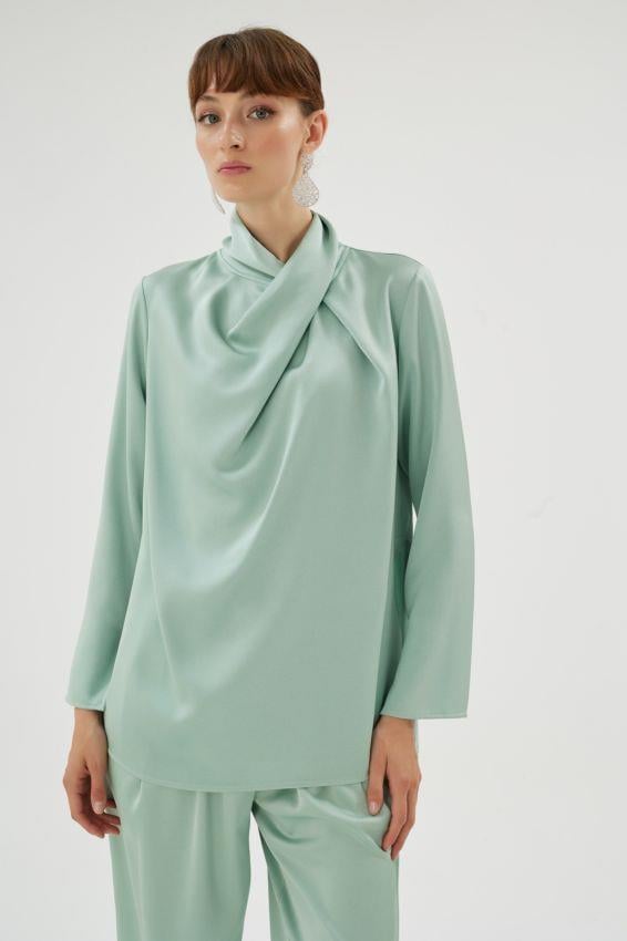 Cristalle Bluz Çağla Yeşili