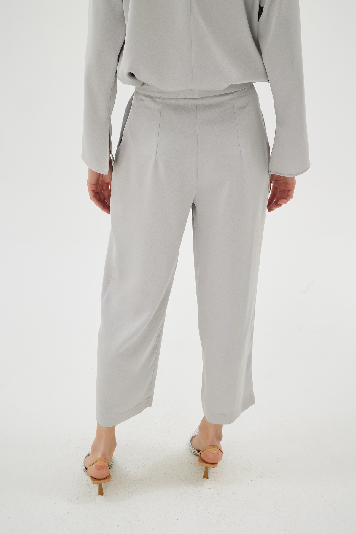 Cristalle Pantolon Gümüş