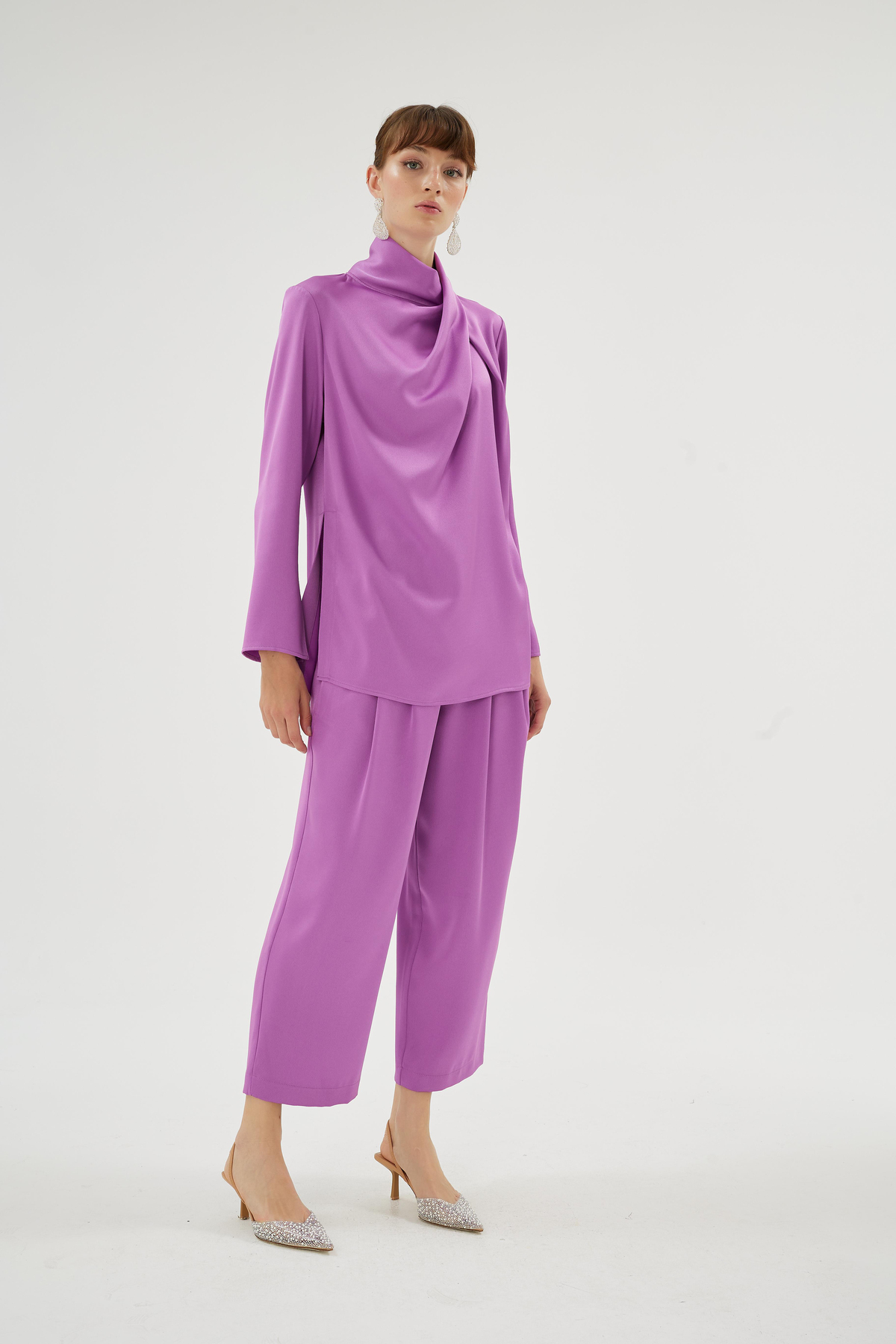 Cristalle Pantolon Mor