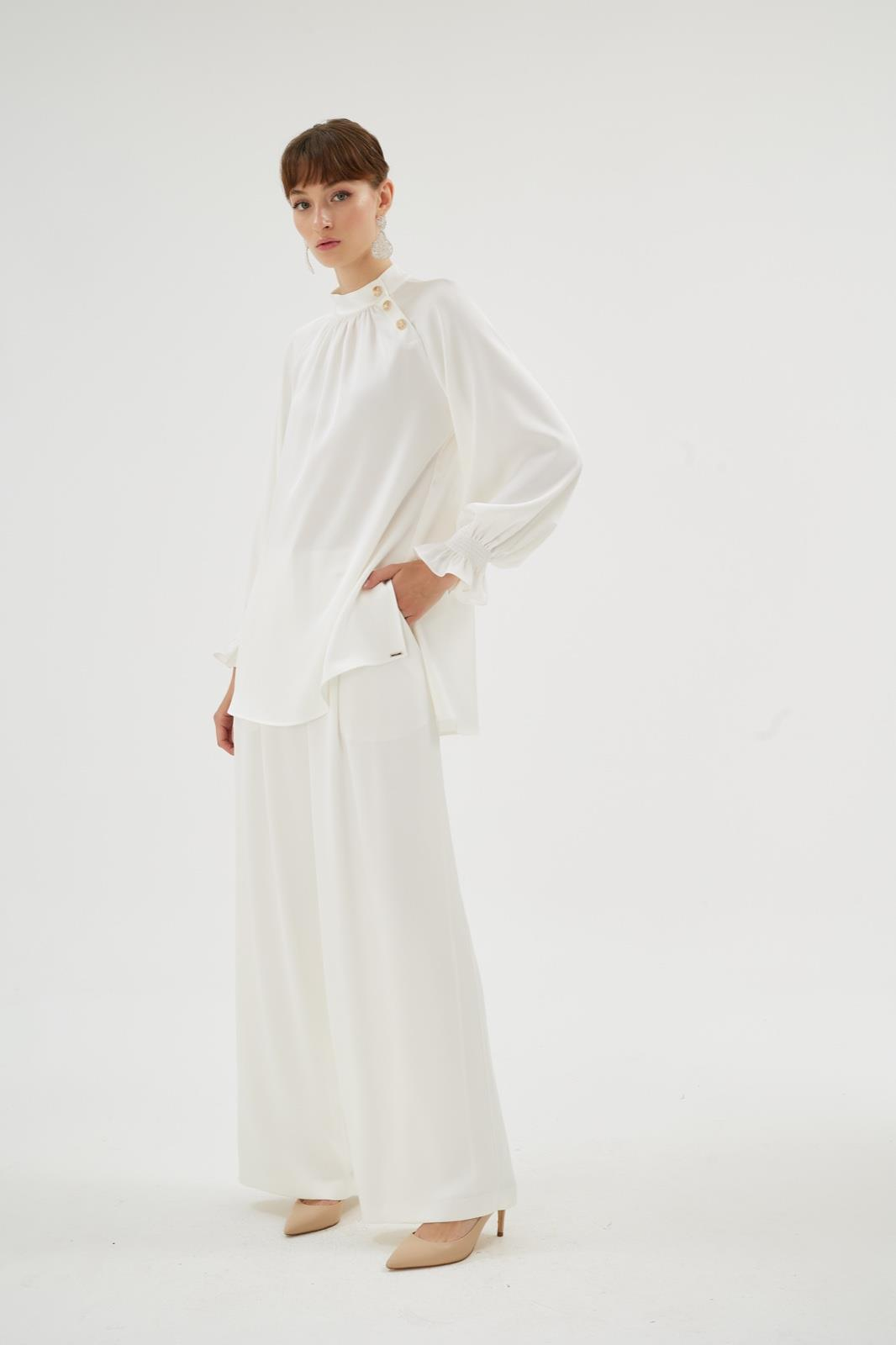 Elegance Pantolon Ekru