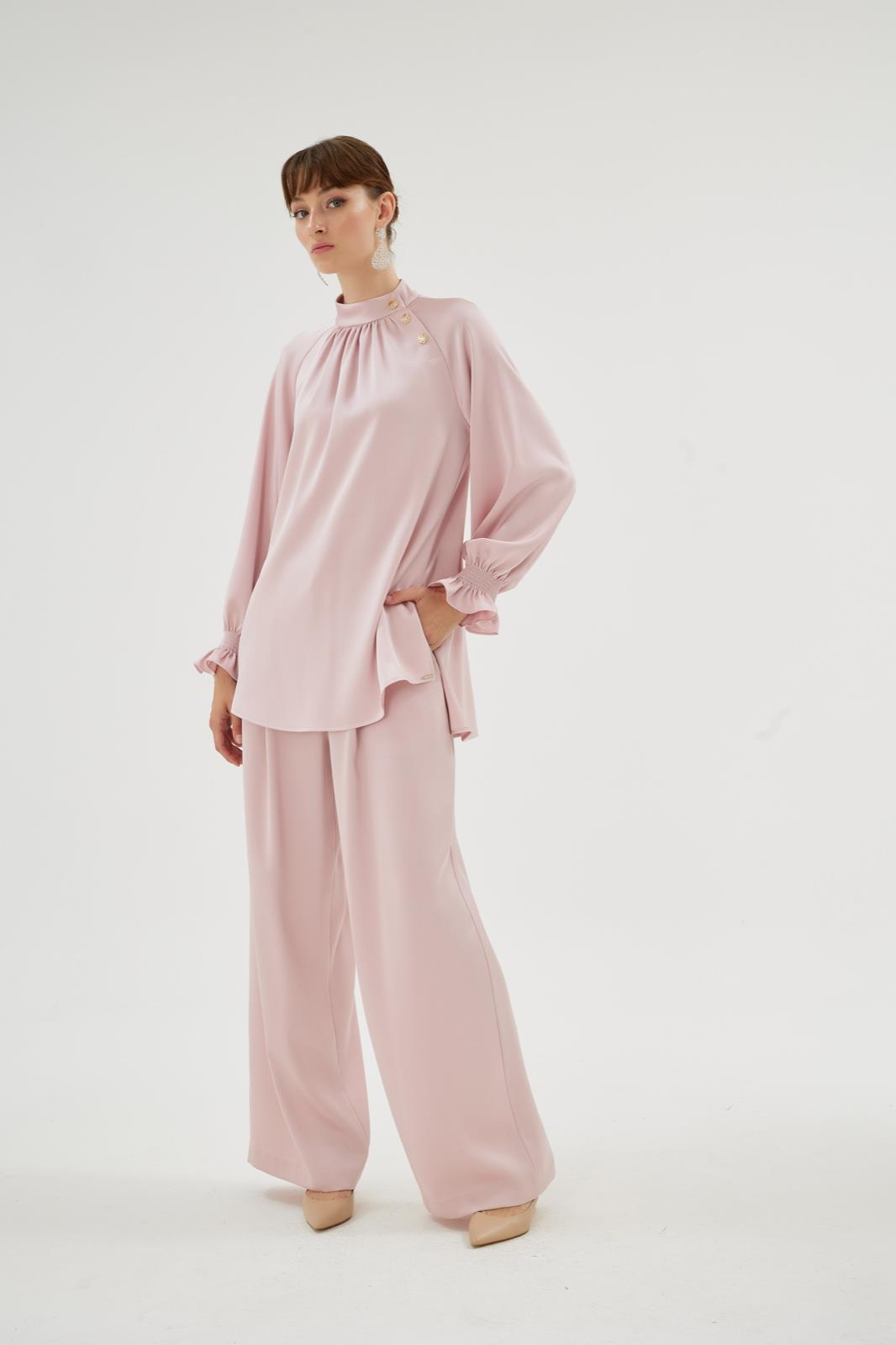 Elegance Pantolon Pudra