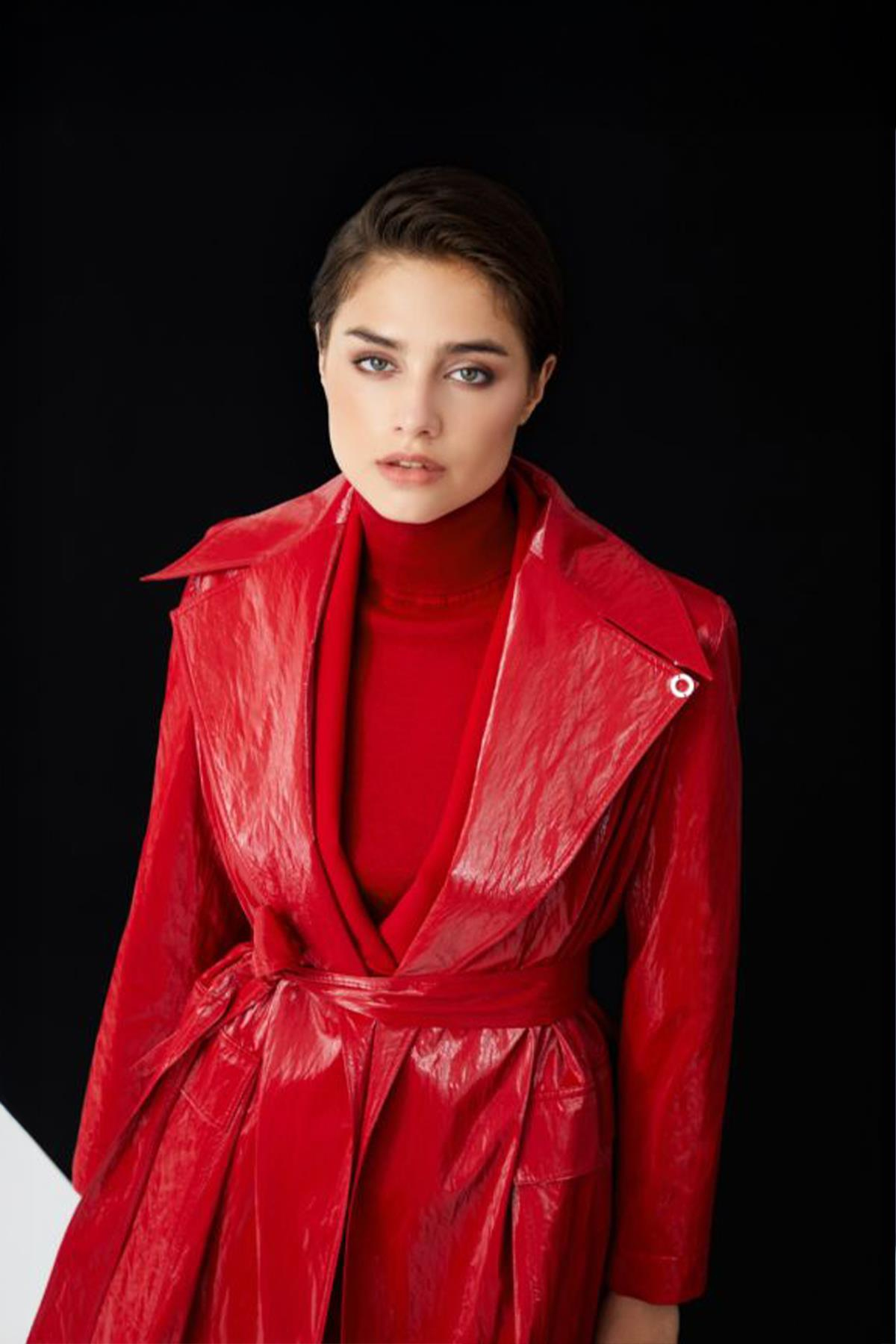 Female Trençkot Kırmızı