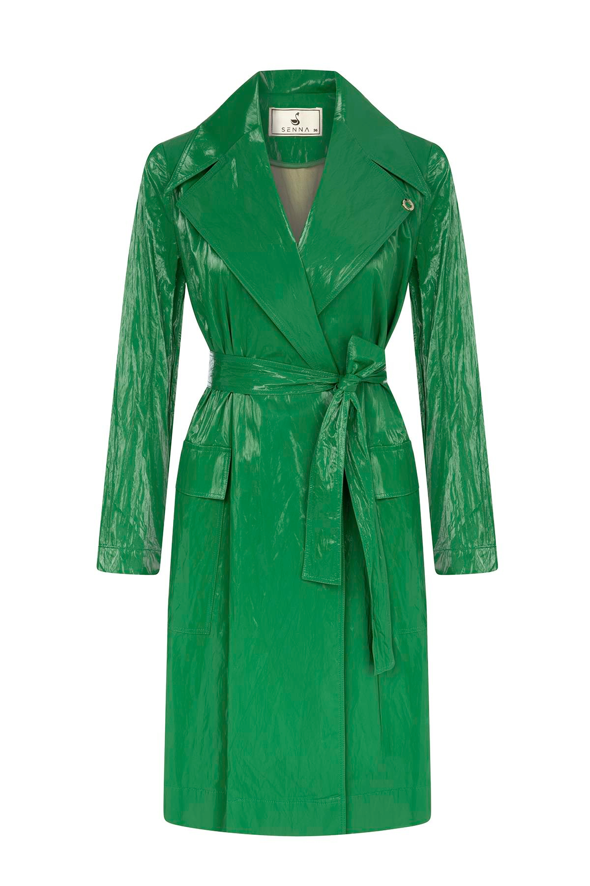 Female Trençkot Yeşil