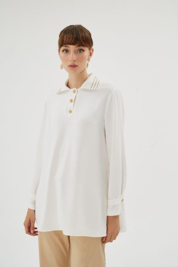 Glissia Bluz Ekru