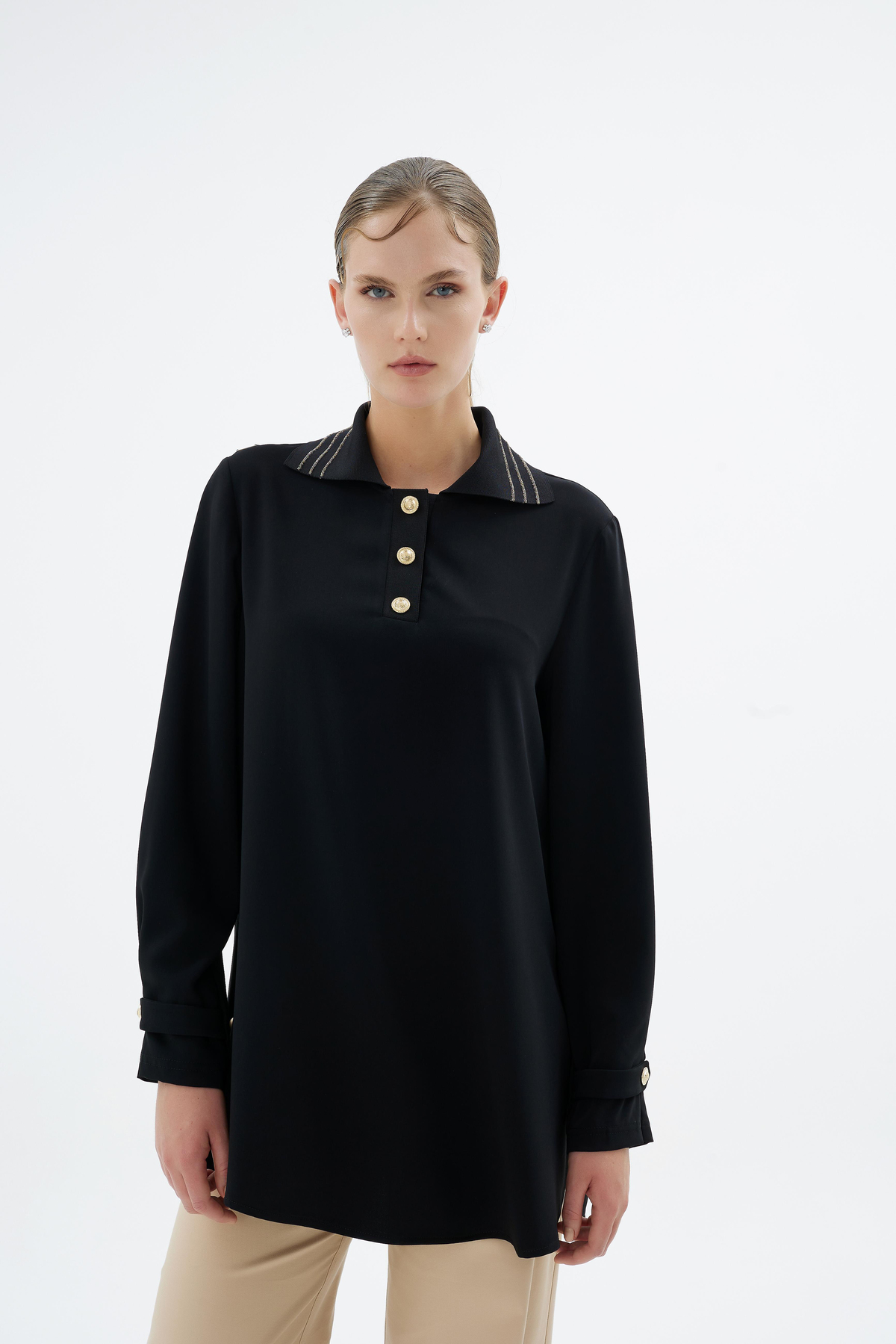 Glissia Bluz Siyah