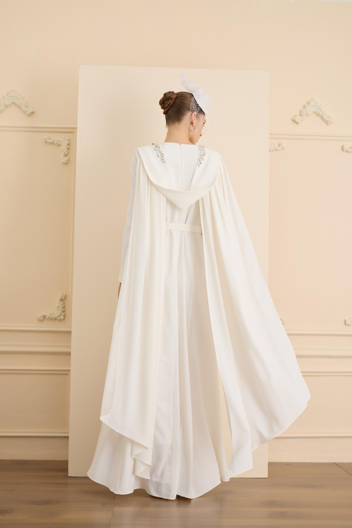 Jewel Elbise Ekru