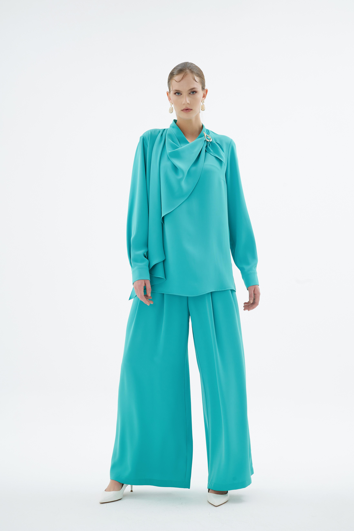 Lenora Pantolon Turkuaz
