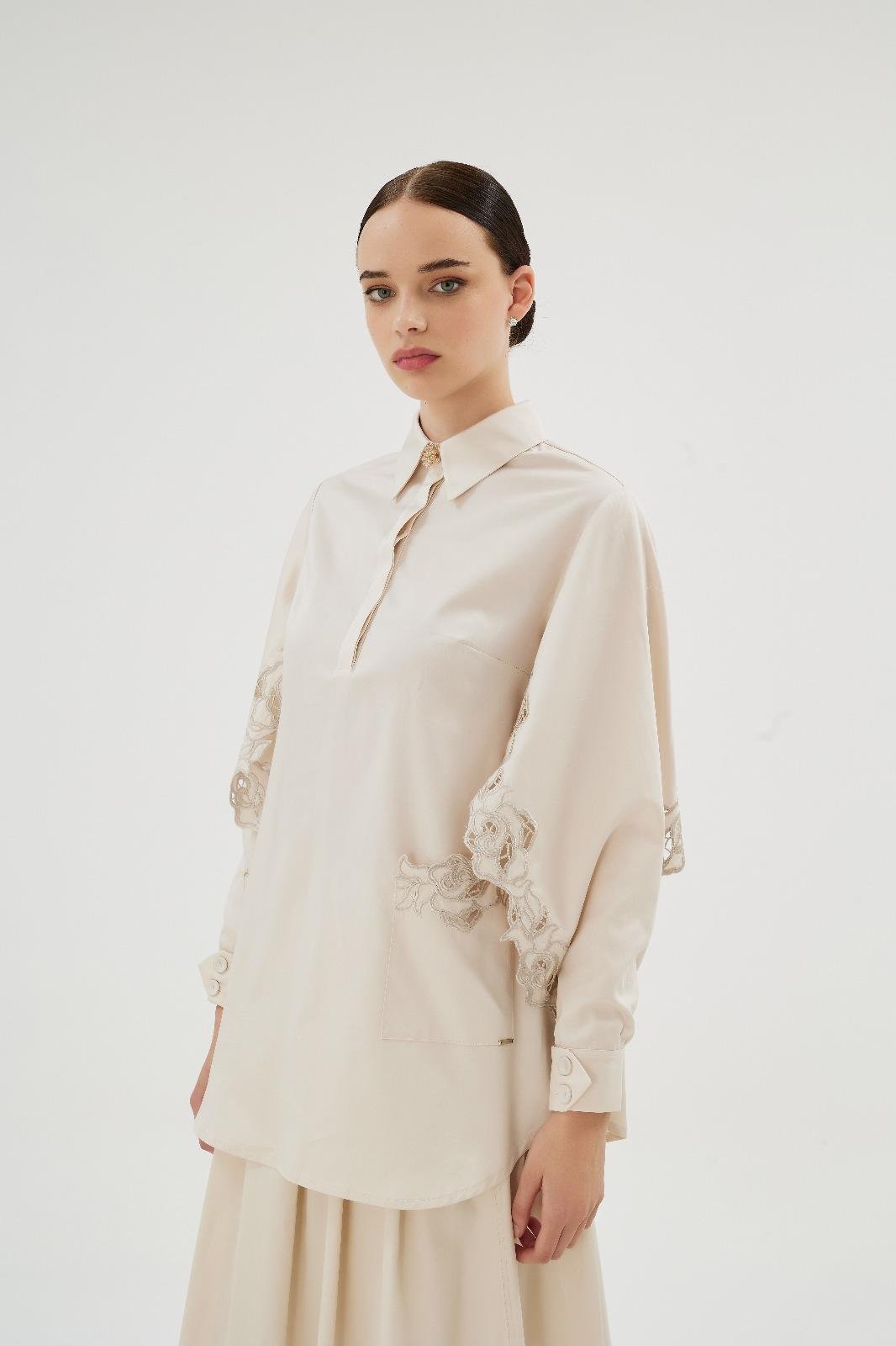 Misty Rose Gömlek Bej