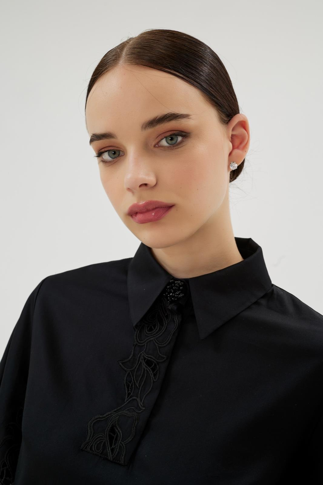 MISTY ROSE GÖMLEK Siyah-SD252052021010