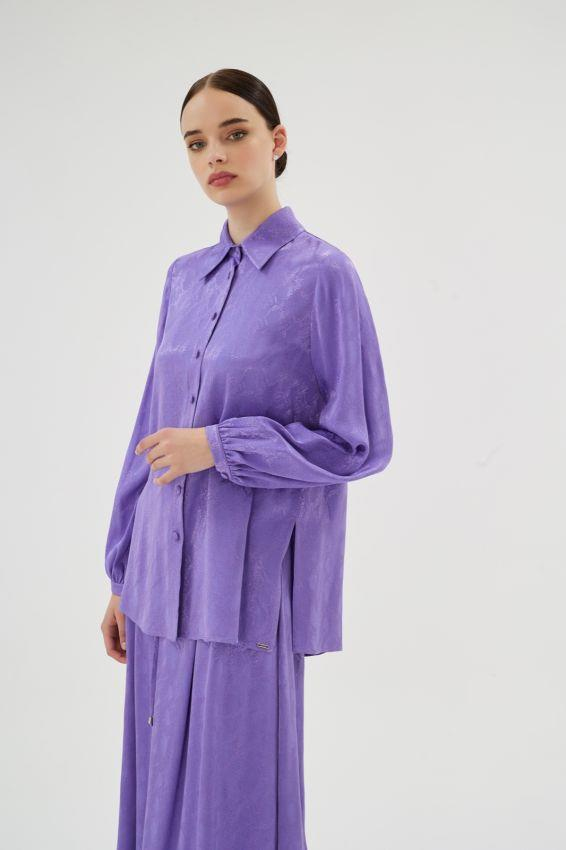 Miyuki Gömlek Mor