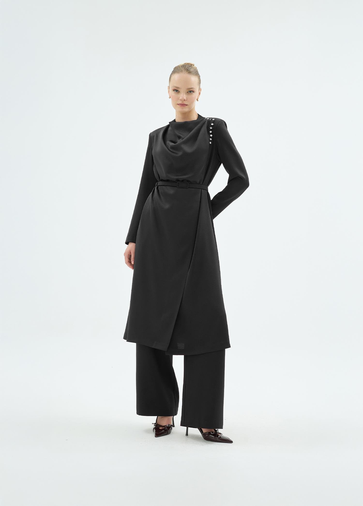 Natali Ceket Pantolon 2'li Takım Siyah