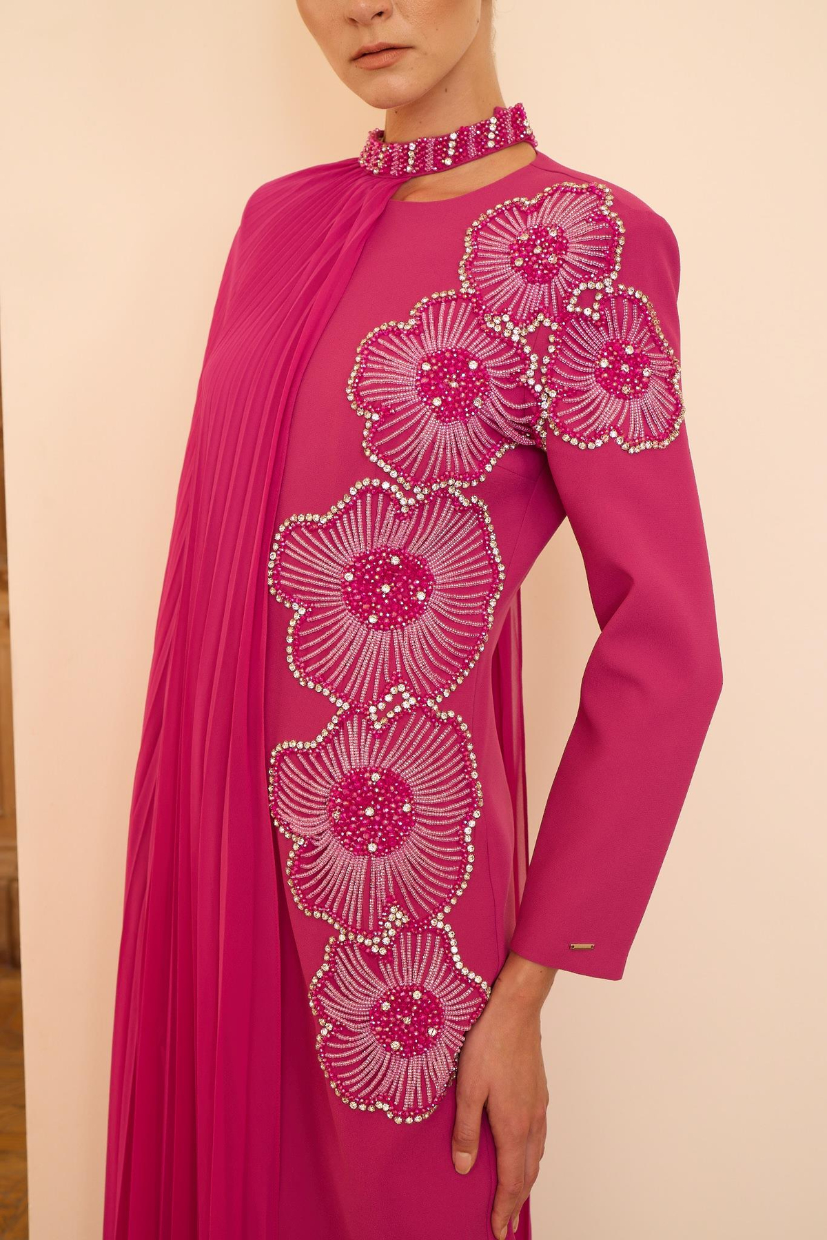 Rosalin Elbise Fuşya