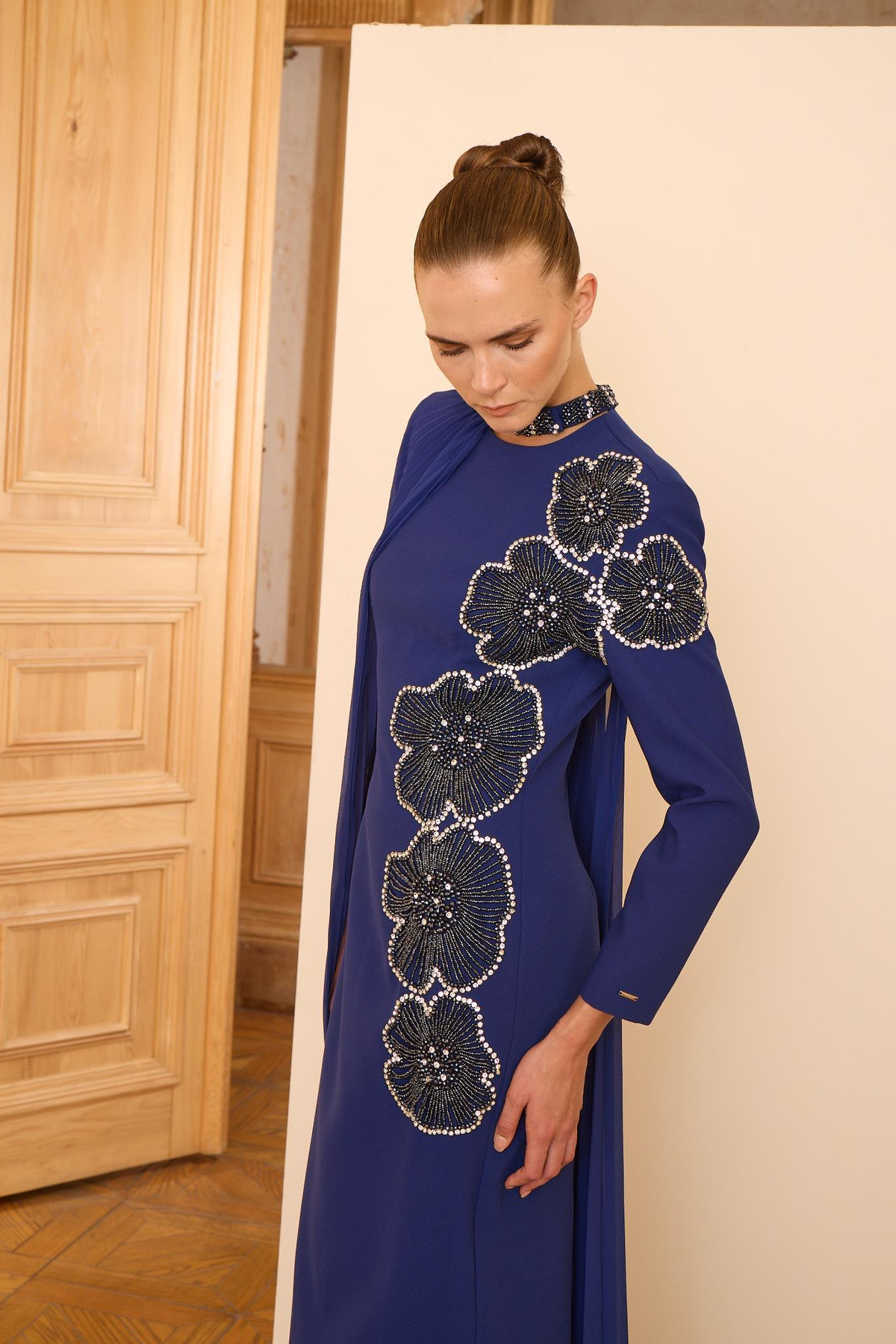 Rosalin Elbise Lacivert