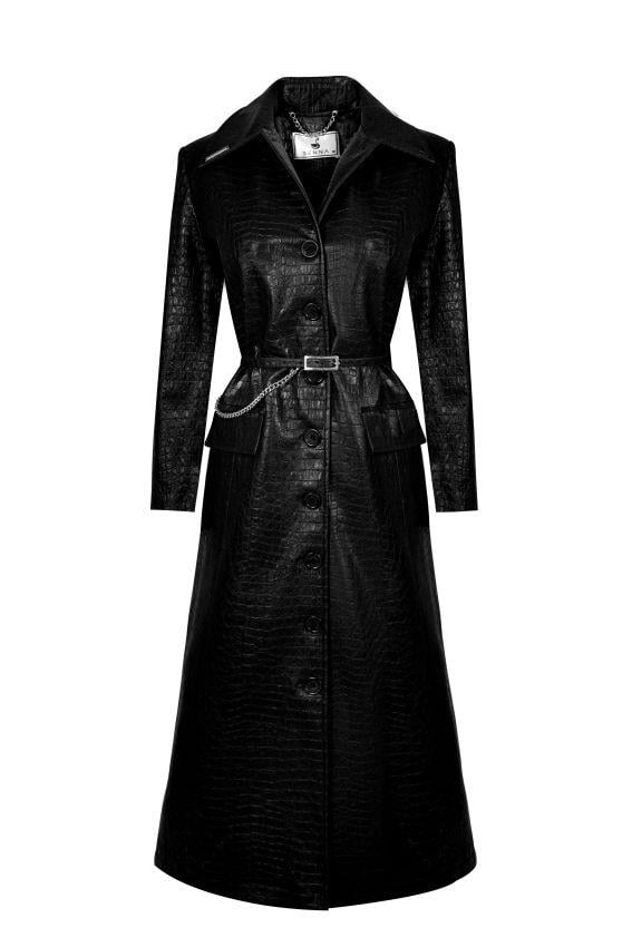 Semolina Trençkot Siyah