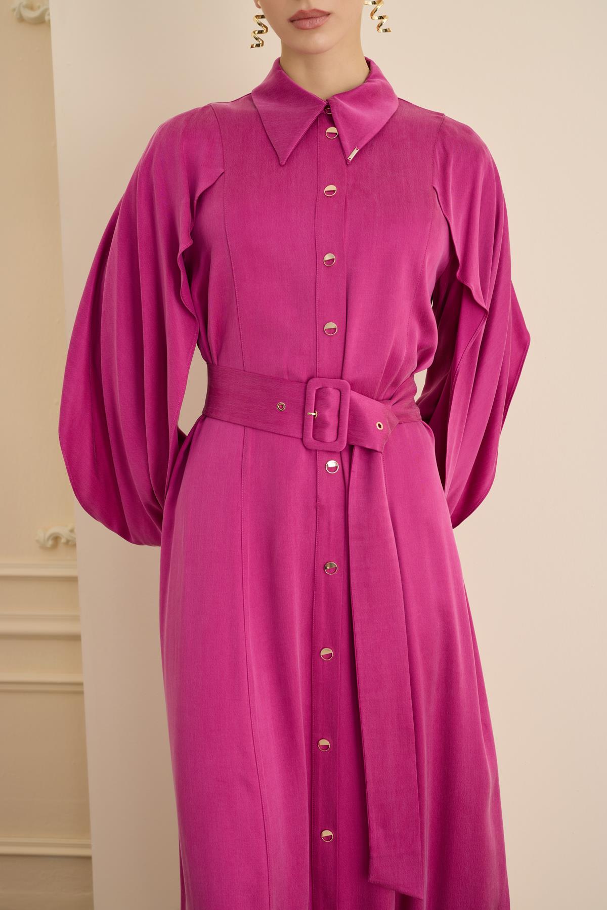 Soleil Elbise Fuşya