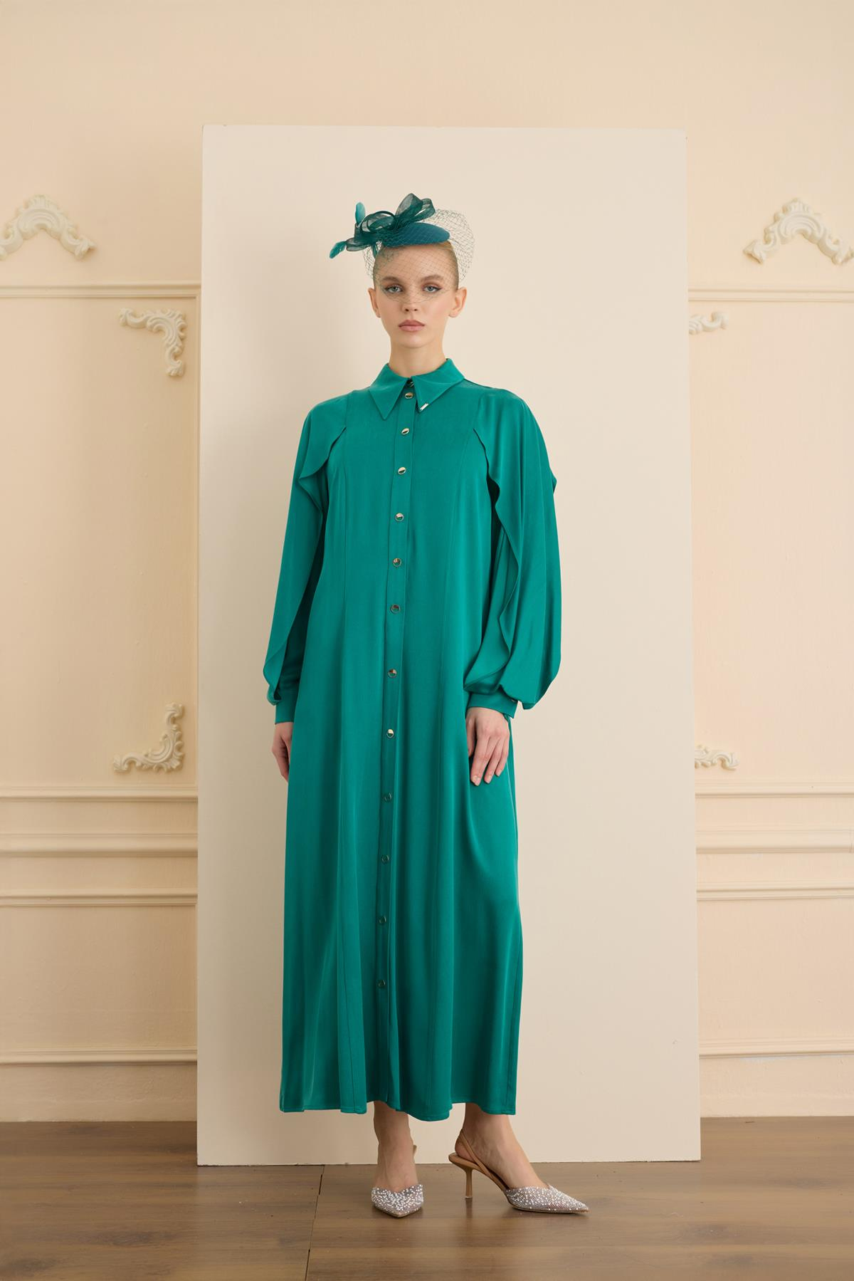 Soleil Elbise Zümrüt