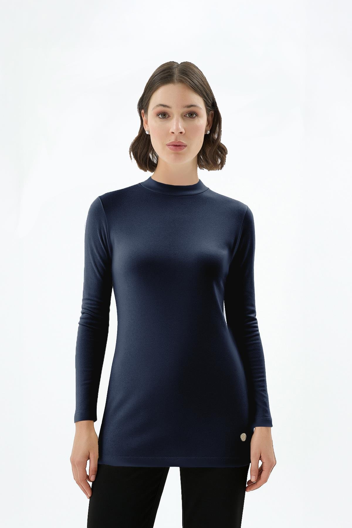 Tilda Uzun Kollu Slimfit Basic Body Lacivert