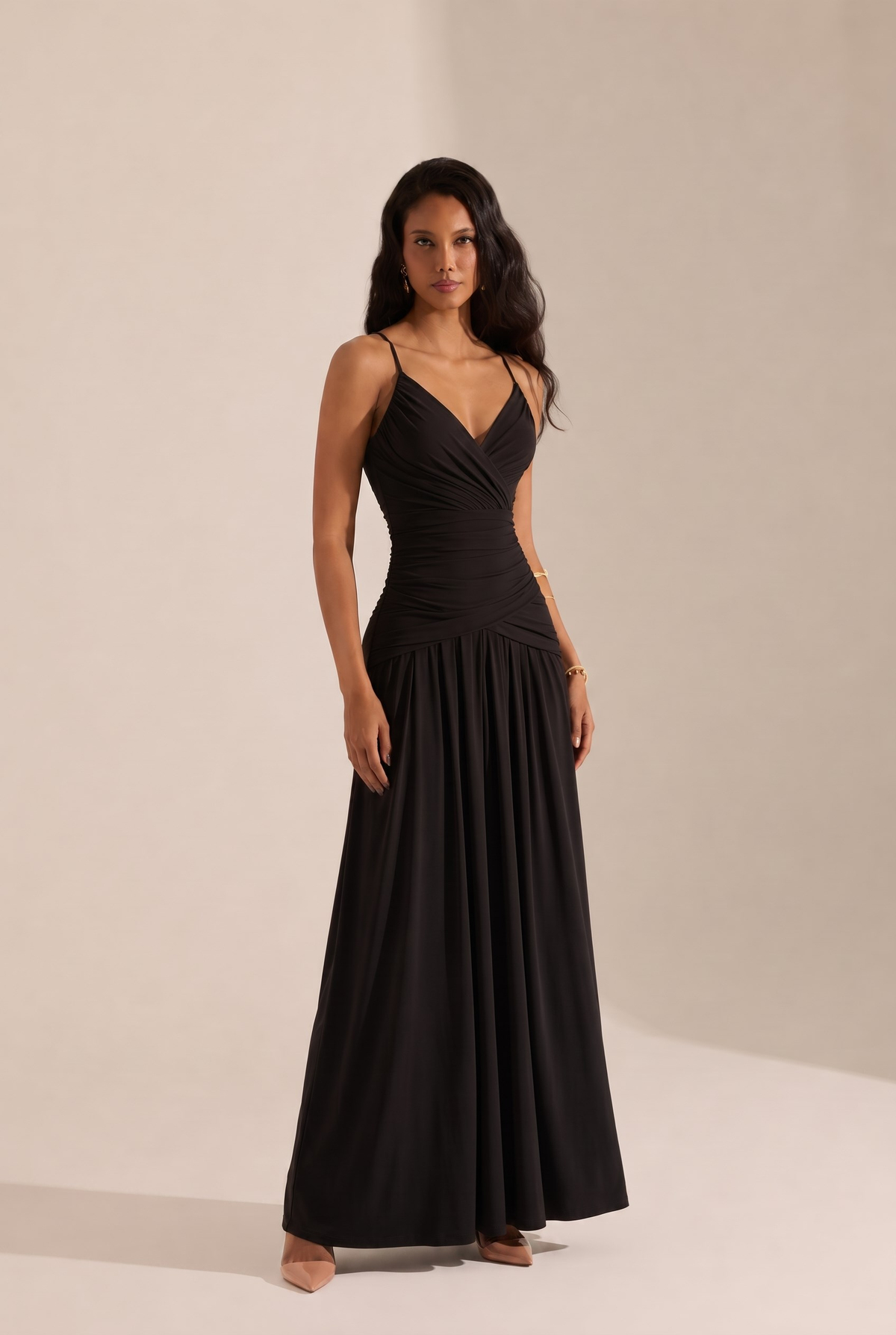 Esna Siyah Elbise