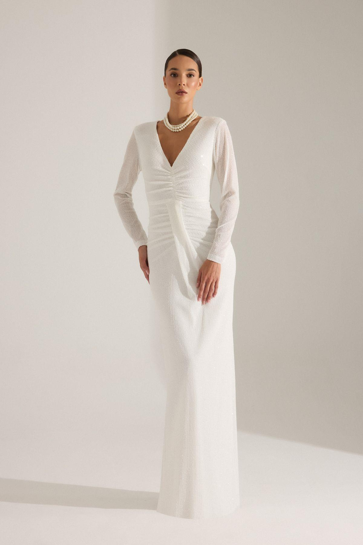 GIUSEPPINA BEYAZ ELBİSE
