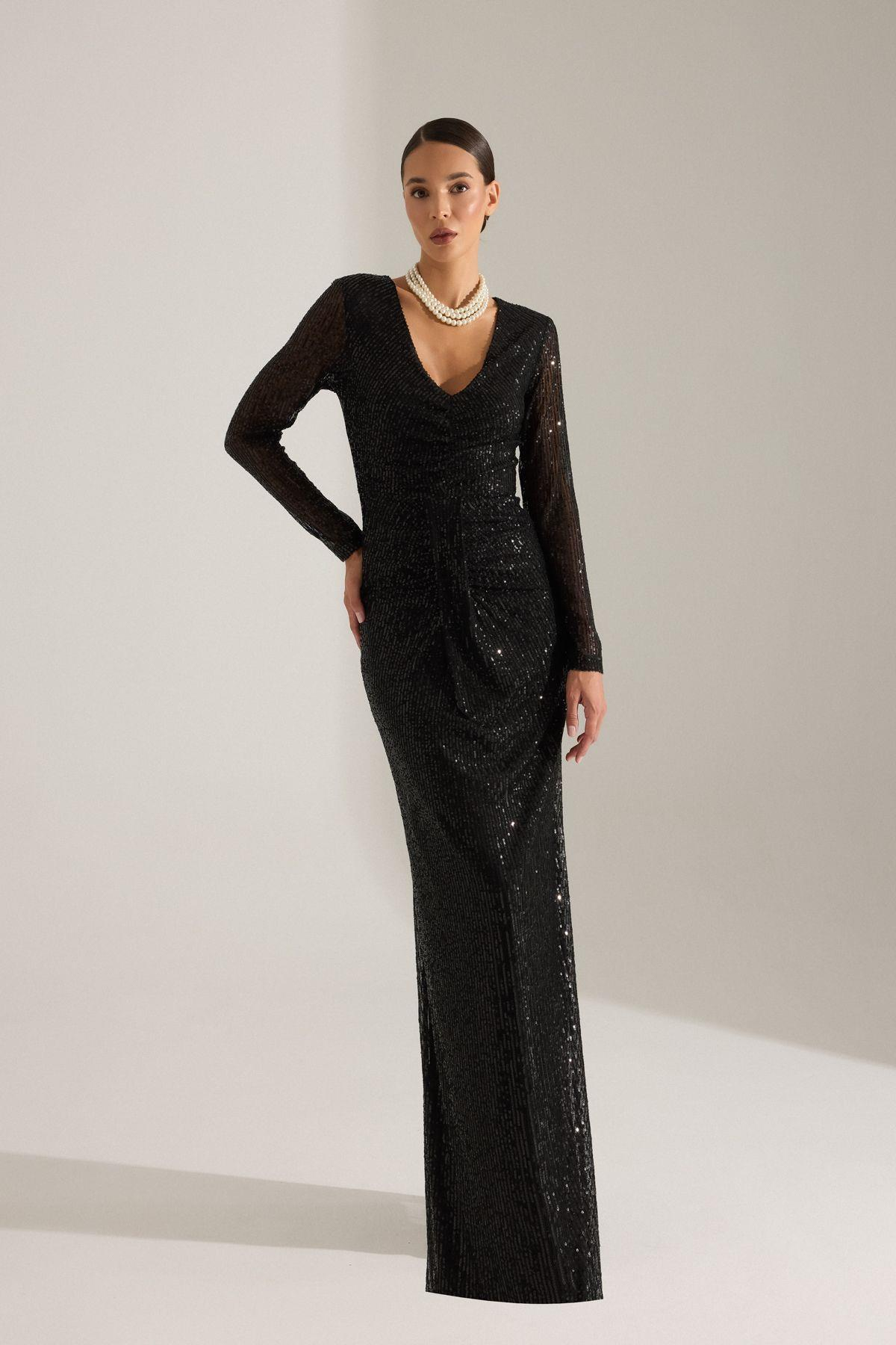 GIUSEPPINA SİYAH ELBİSE