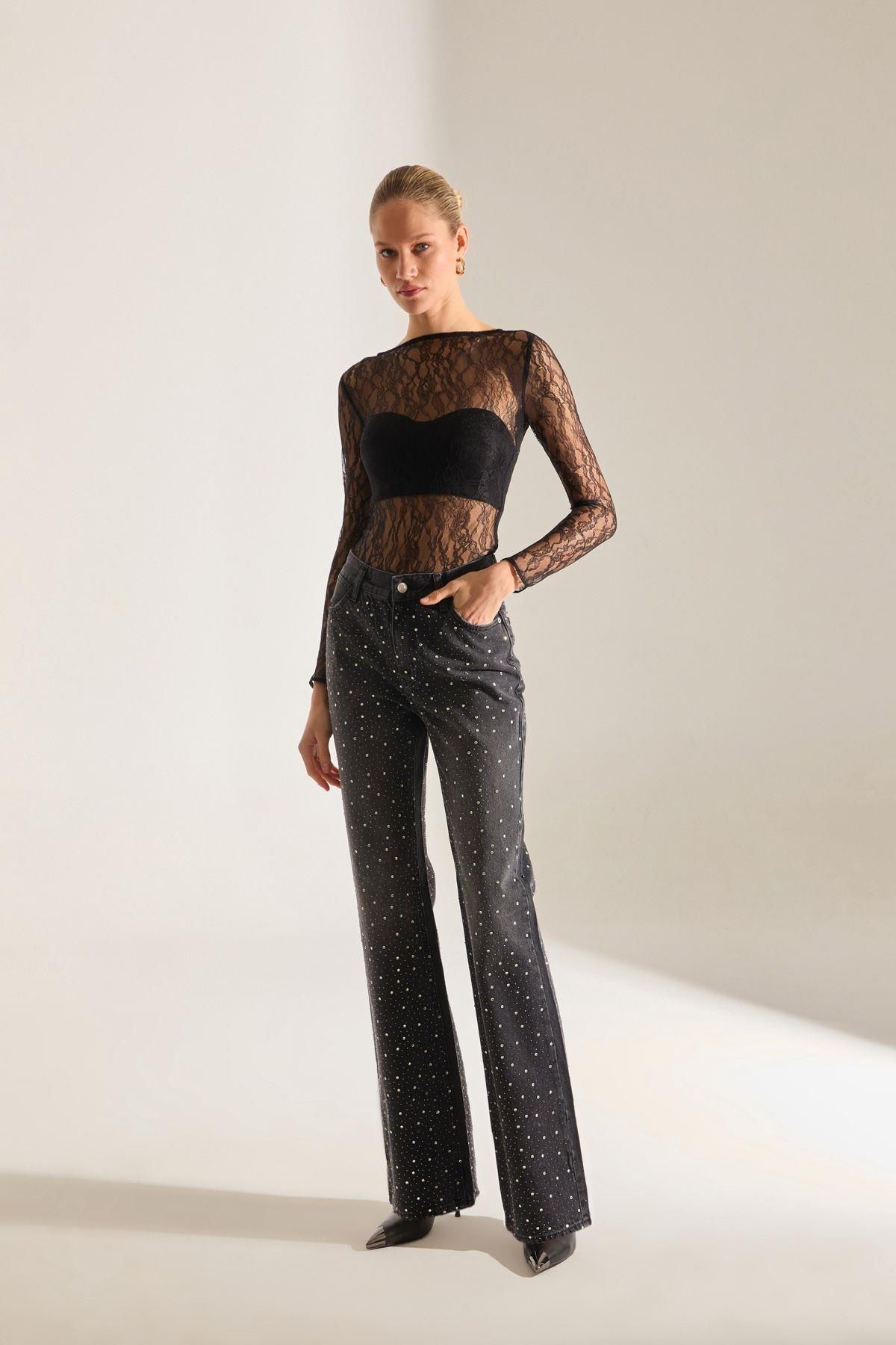Lund Siyah Jean Pantolon