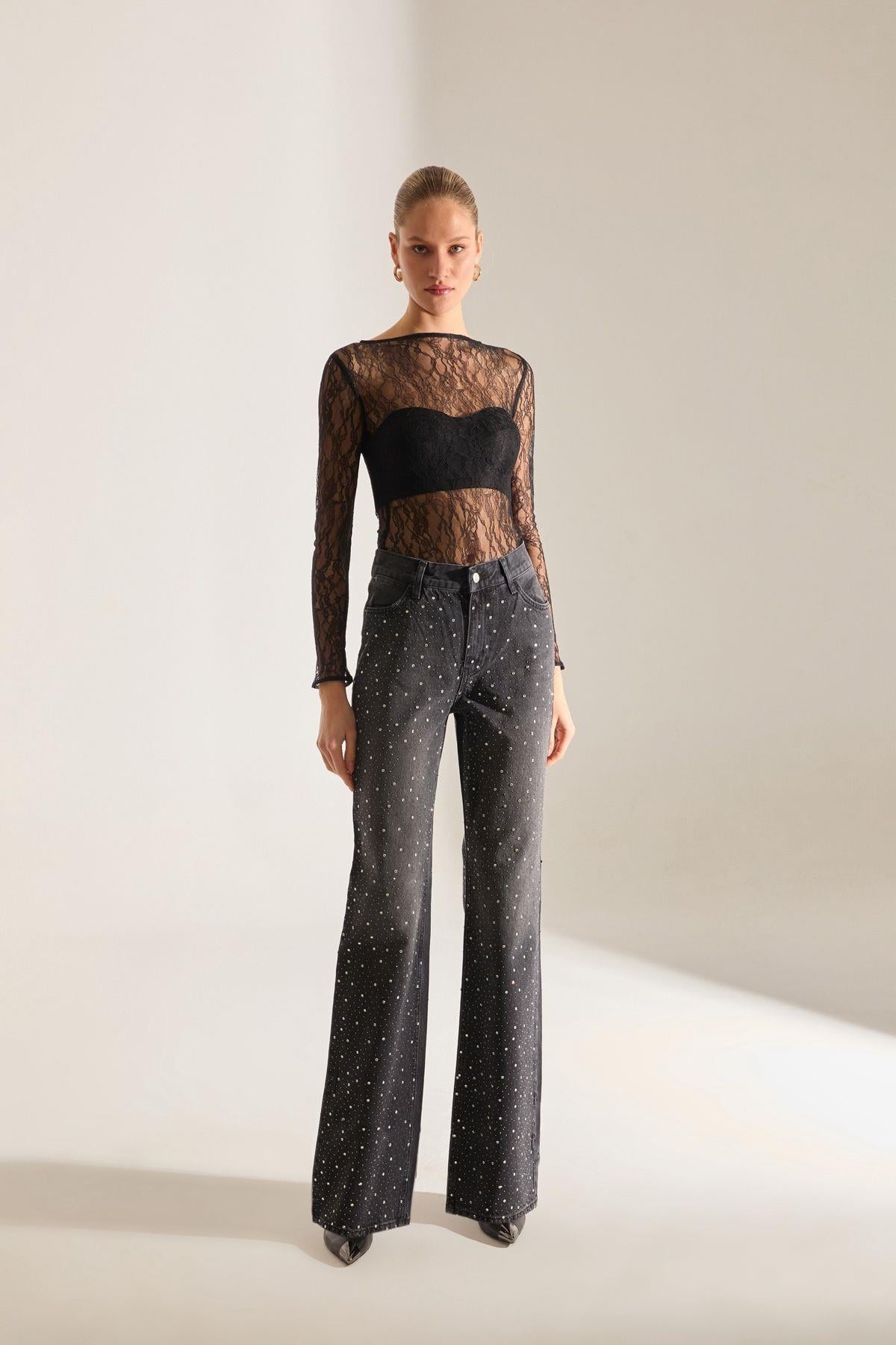 Lund Siyah Jean Pantolon