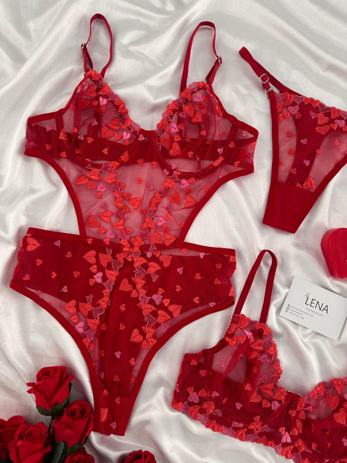 Benarte Üçlü Kadın İç Giyim Takımı