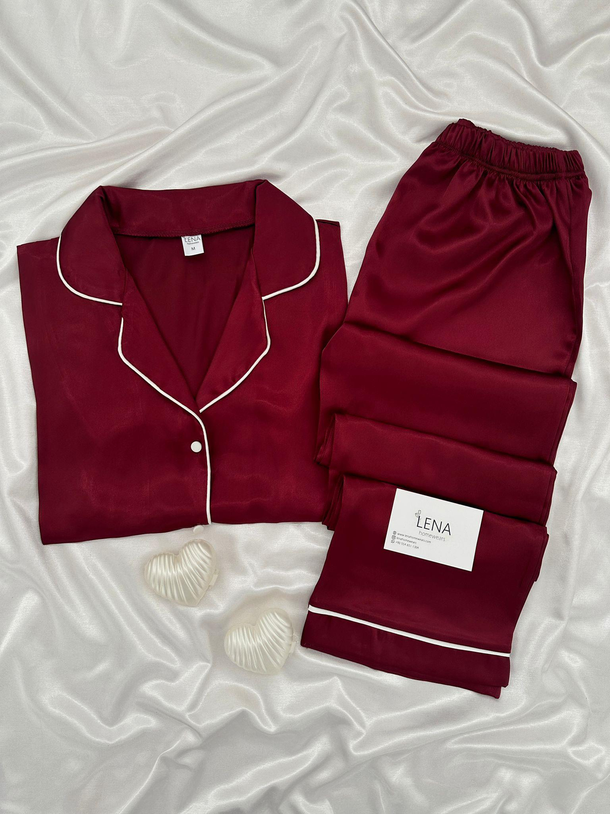 Bordo Moment Pijama Takımı 