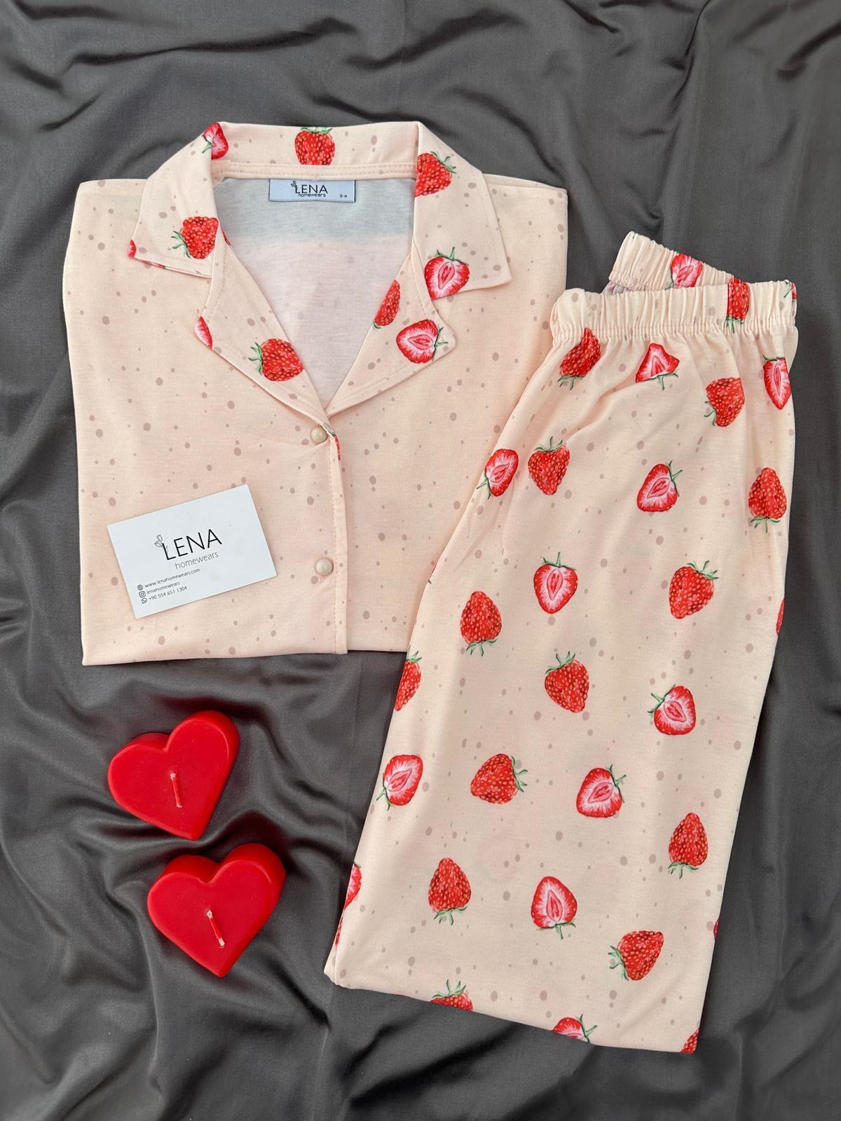 Çelik Devir Kısa Kolu Pijama Takımı