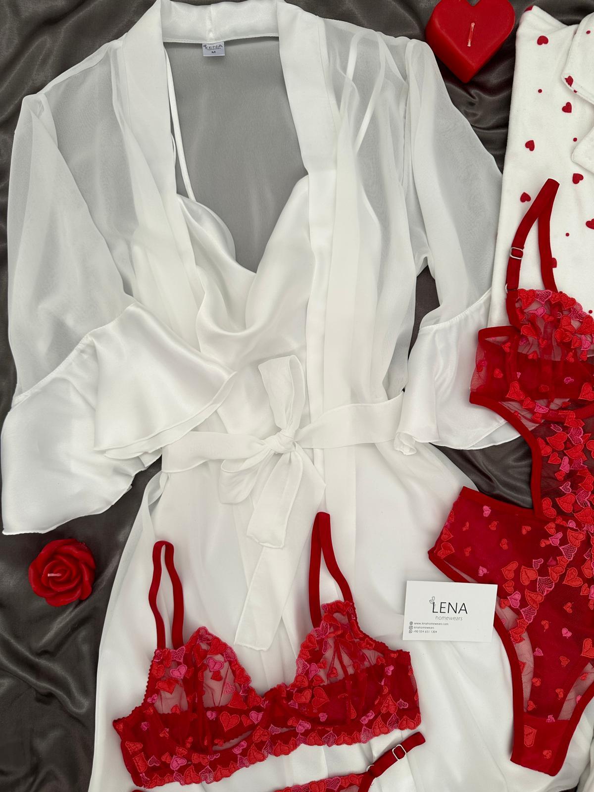 Desante 7'li Lüks Kalp desenli Kutulu Set 