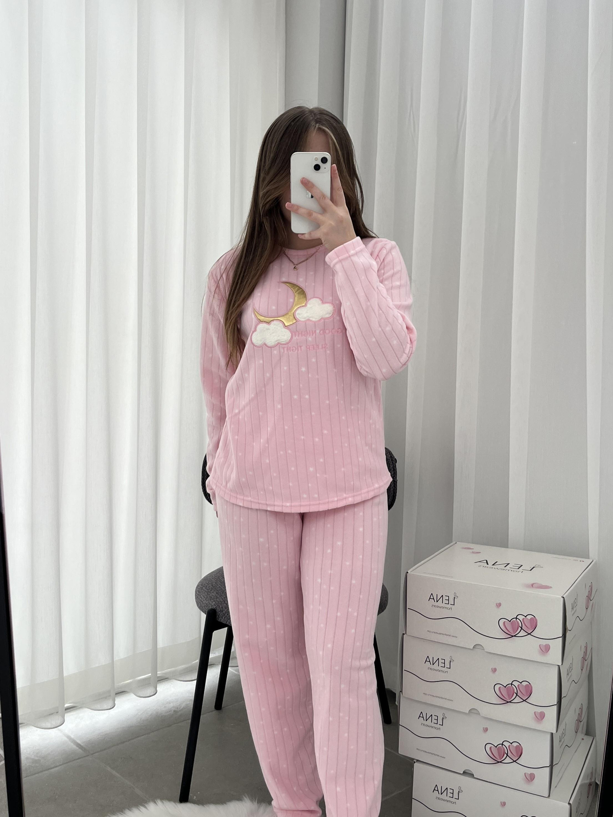 Good Night Pembe Pijama Takımı