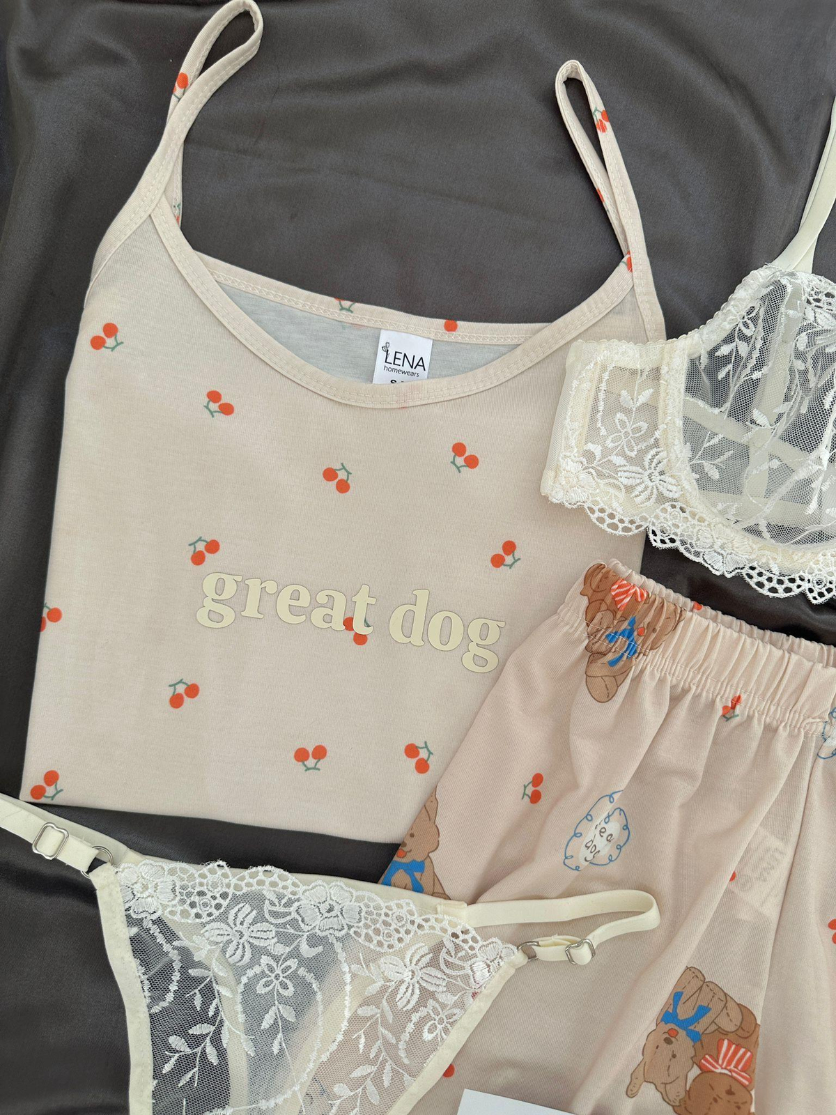 Great Bear 4'lü Şortlu Pijama Takımı