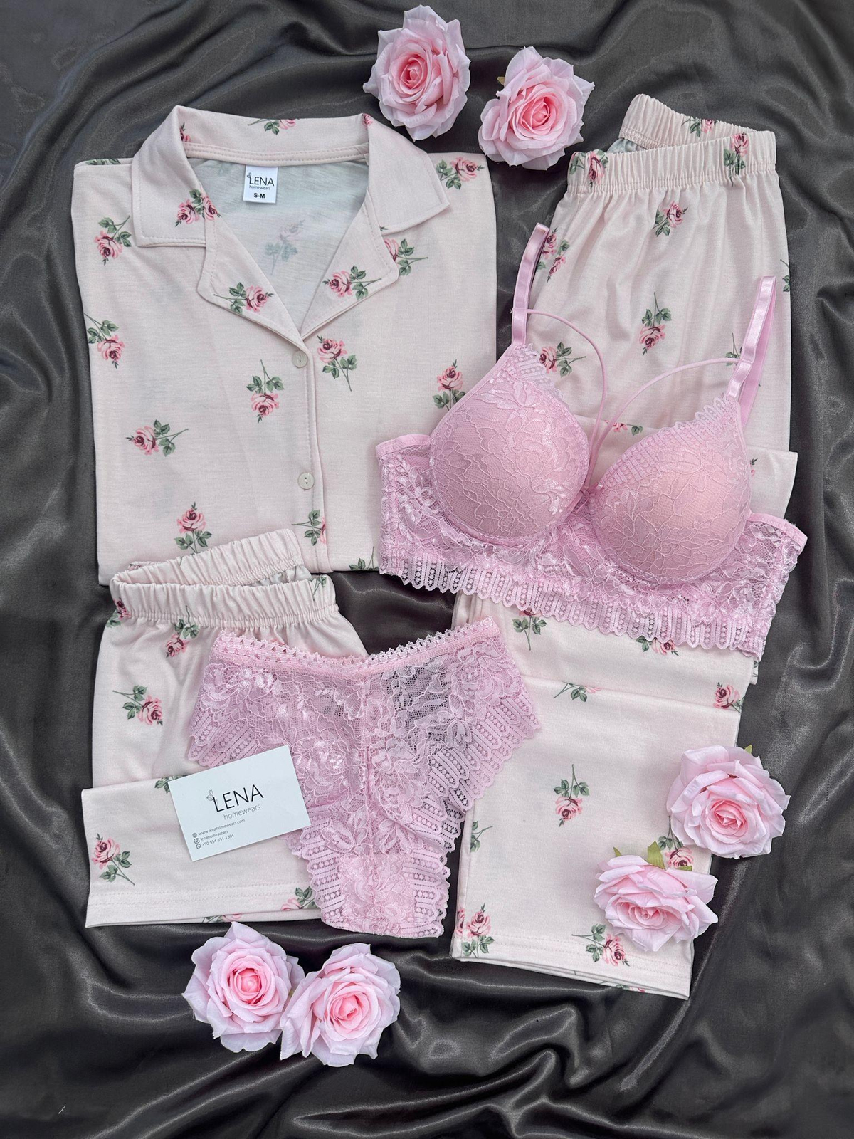 Gülizar 5’li Pijama Seti 🌸
