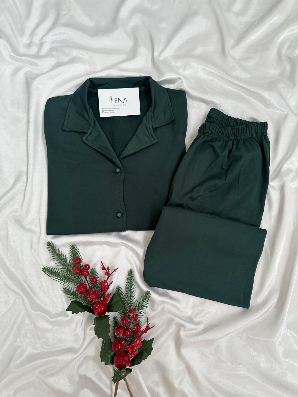 Kadın Zümrüt Sendy Uzun Kollu Pijama Takımı