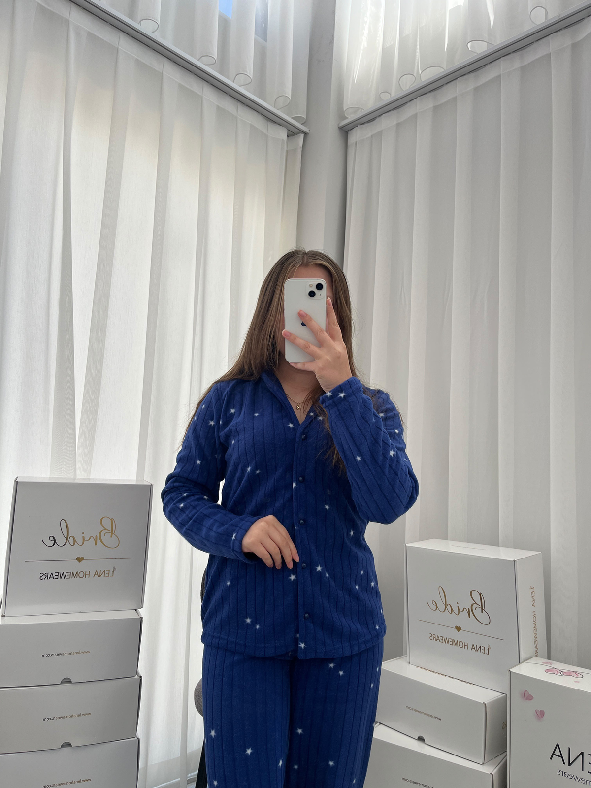 Larcivet Yıldızlı Polar Pijama Takımı