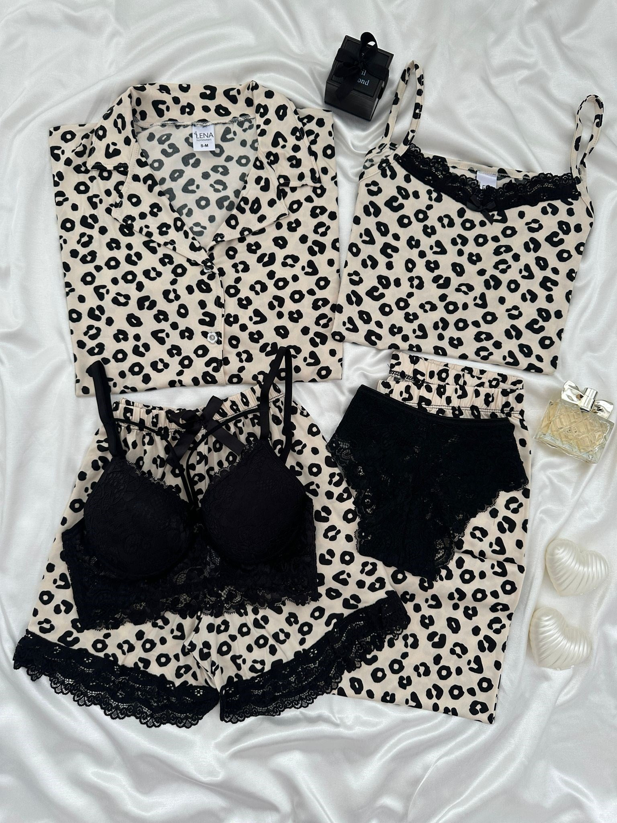 Leopar Milan 6'lı Pijama & Çamaşır Seti