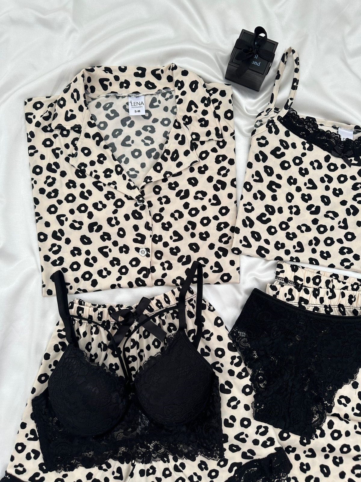 Leopar Milan 6'lı Pijama & Çamaşır Seti