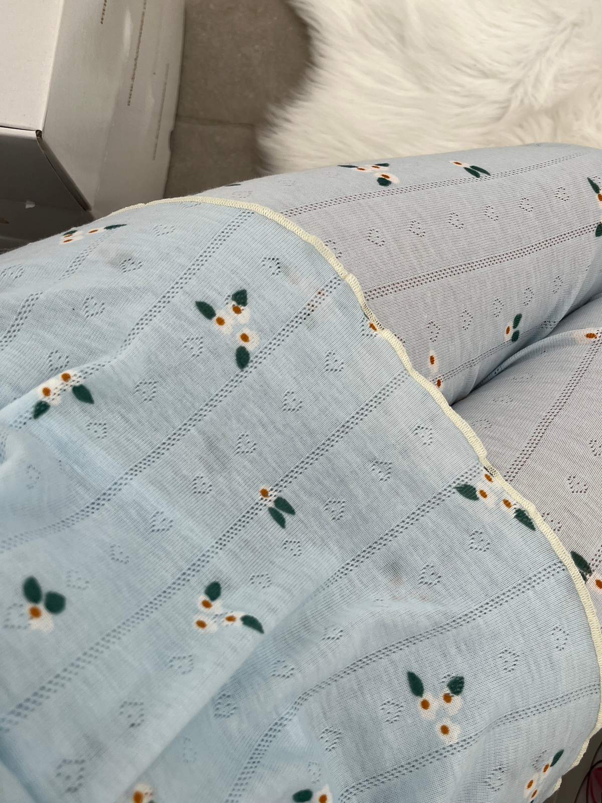 Mavi Papatya Dörtlü Pijama Takımı
